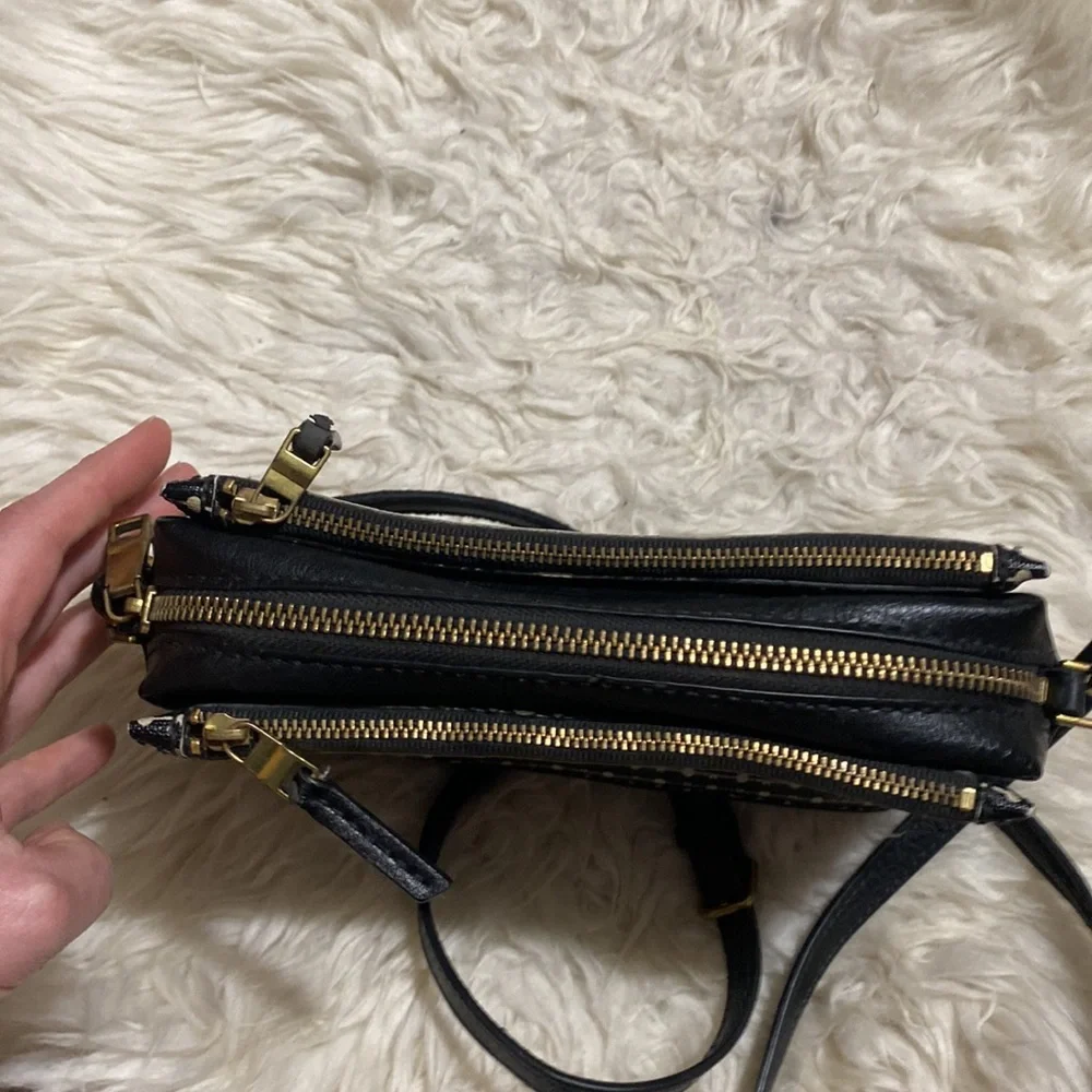 Fossil Campbell Crossbody‎ in Black Stripe